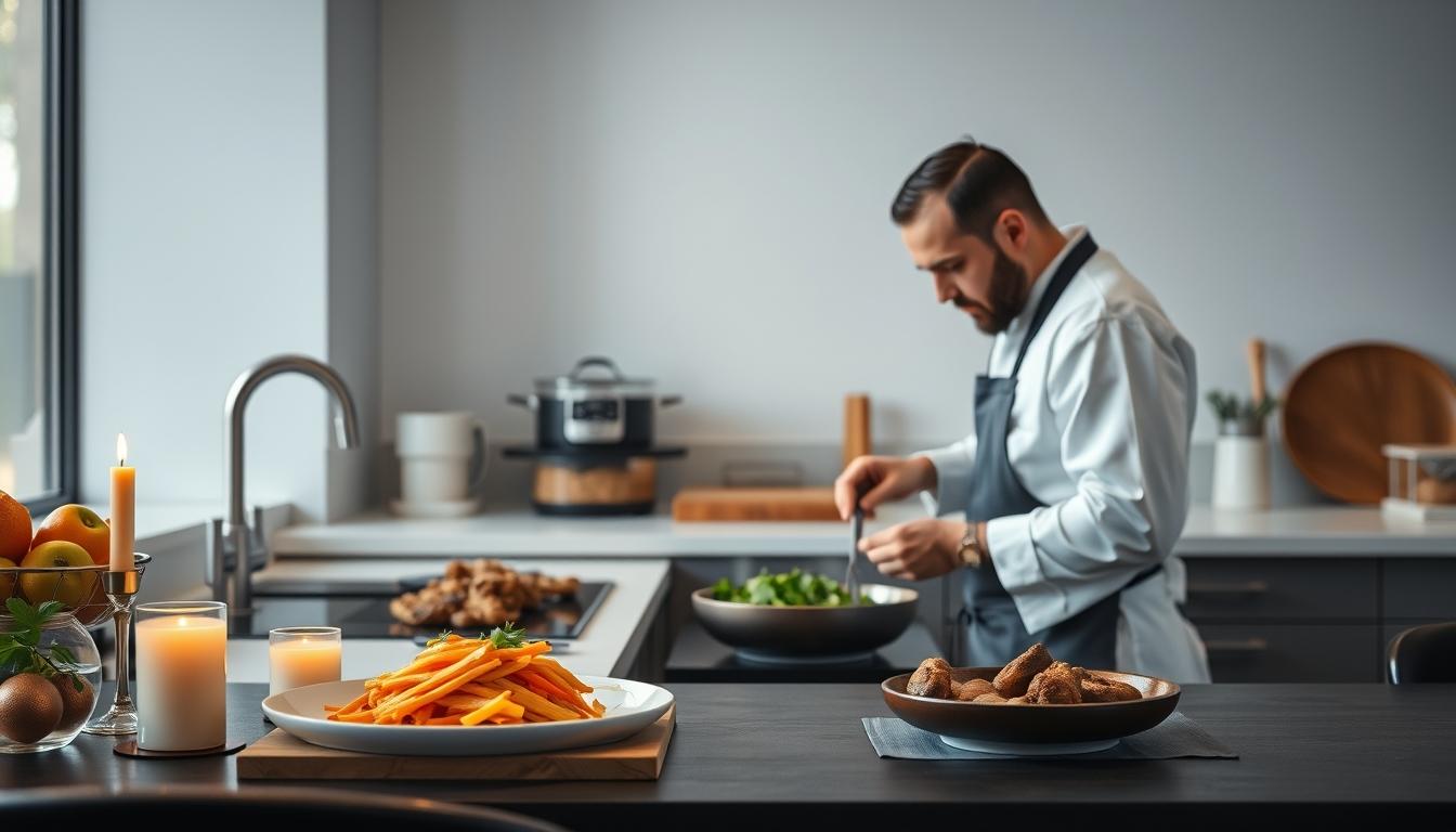 Ingredients prepared for a fast weeknight meal
