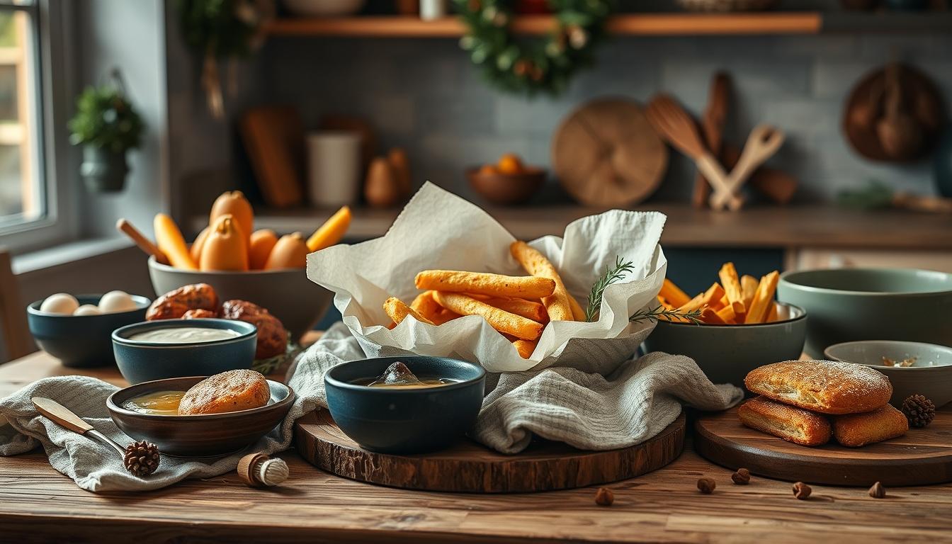 Quick weeknight dinner prepared in a home kitchen