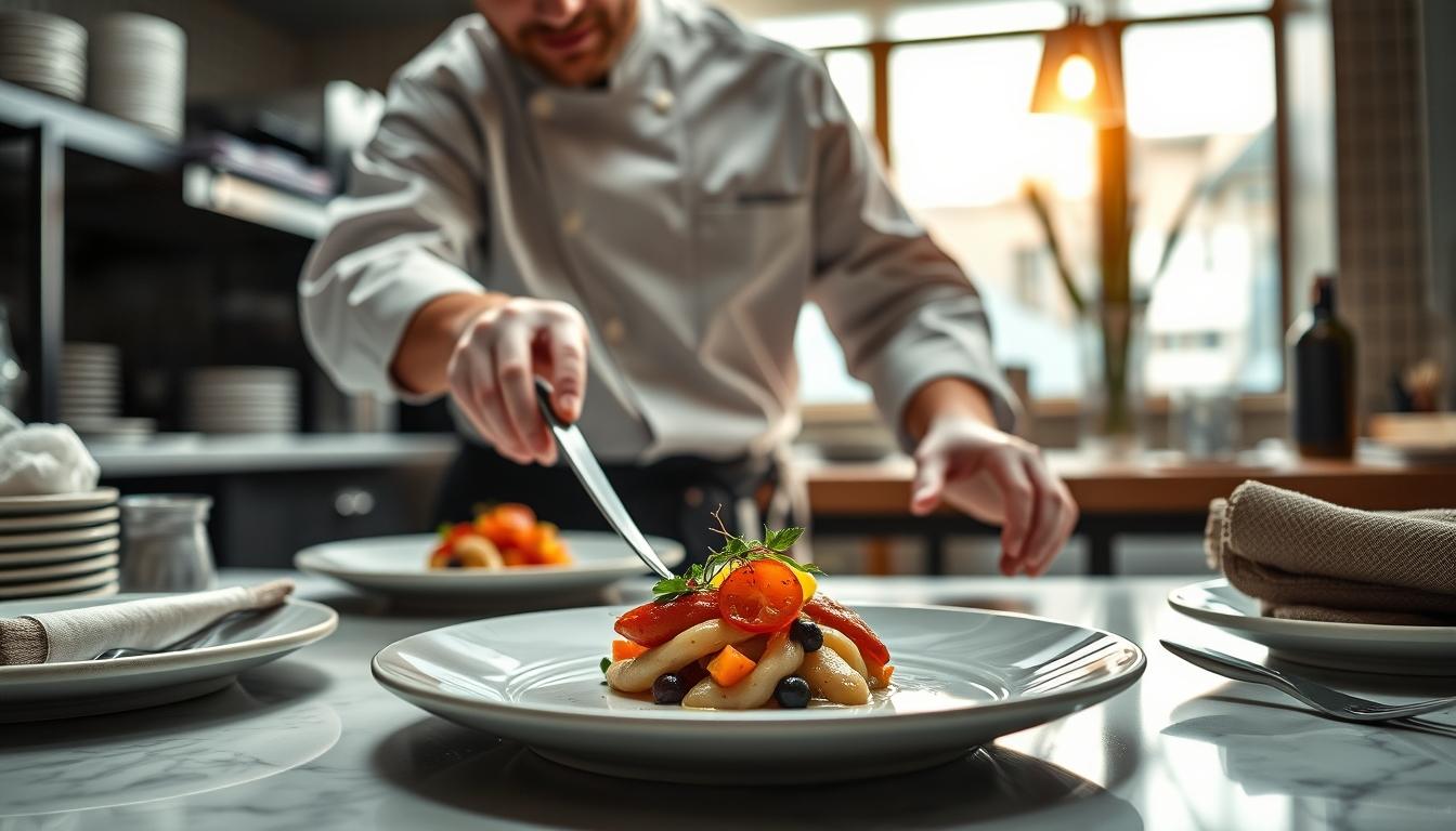 Measured baking ingredients prepared on a counter
